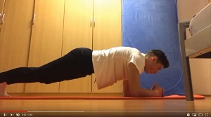 Lukas Snouno Plank Wettbewerb 300