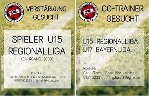 Anzeige U15 Spieler U15 U17 Trainer gesucht 300