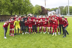 U15 RL Quali Landshut Mannschaftsjubel 300