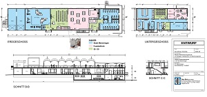 Multifunktionsgebäude Grundriss Ausschnitt 300