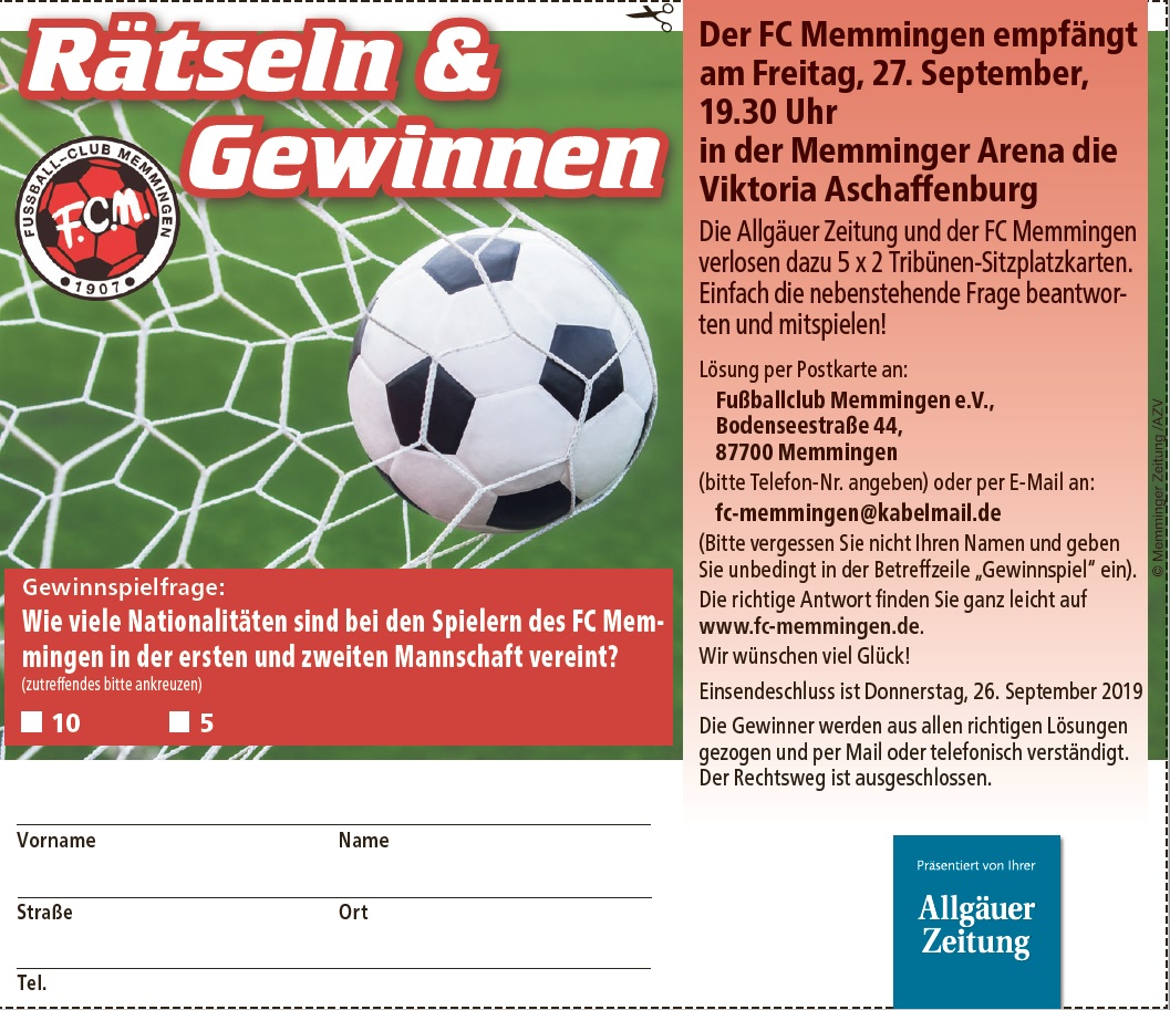 AZ Gewinnspiel Aschaffenburg