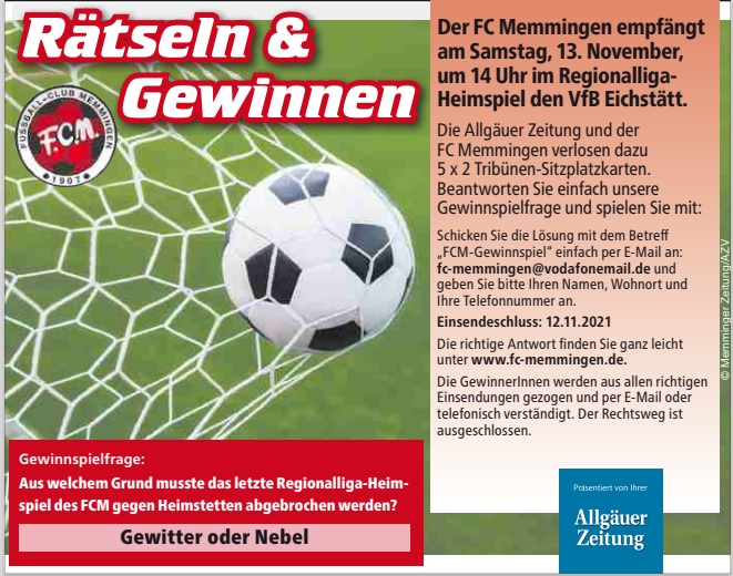 AZ Gewinnspiel Eichstaett