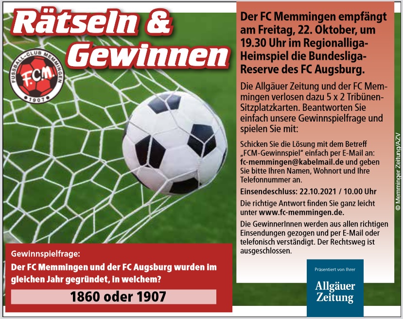 AZ Gewinnspiel FCA II