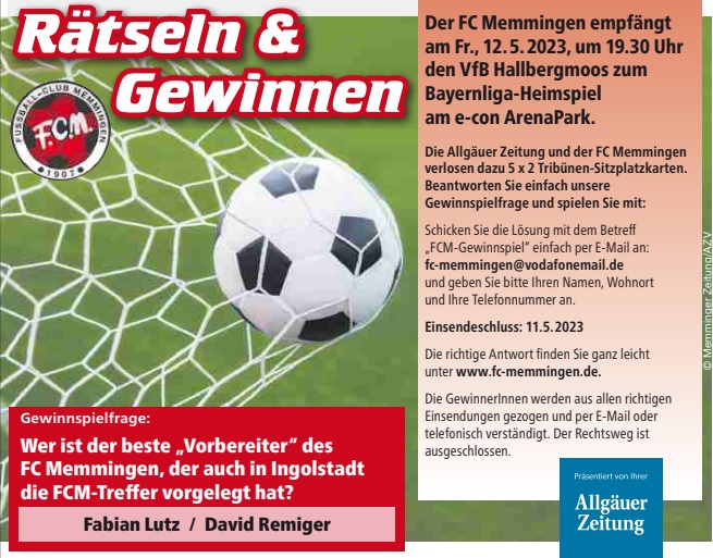 AZ Gewinnspiel Hallbergmoos