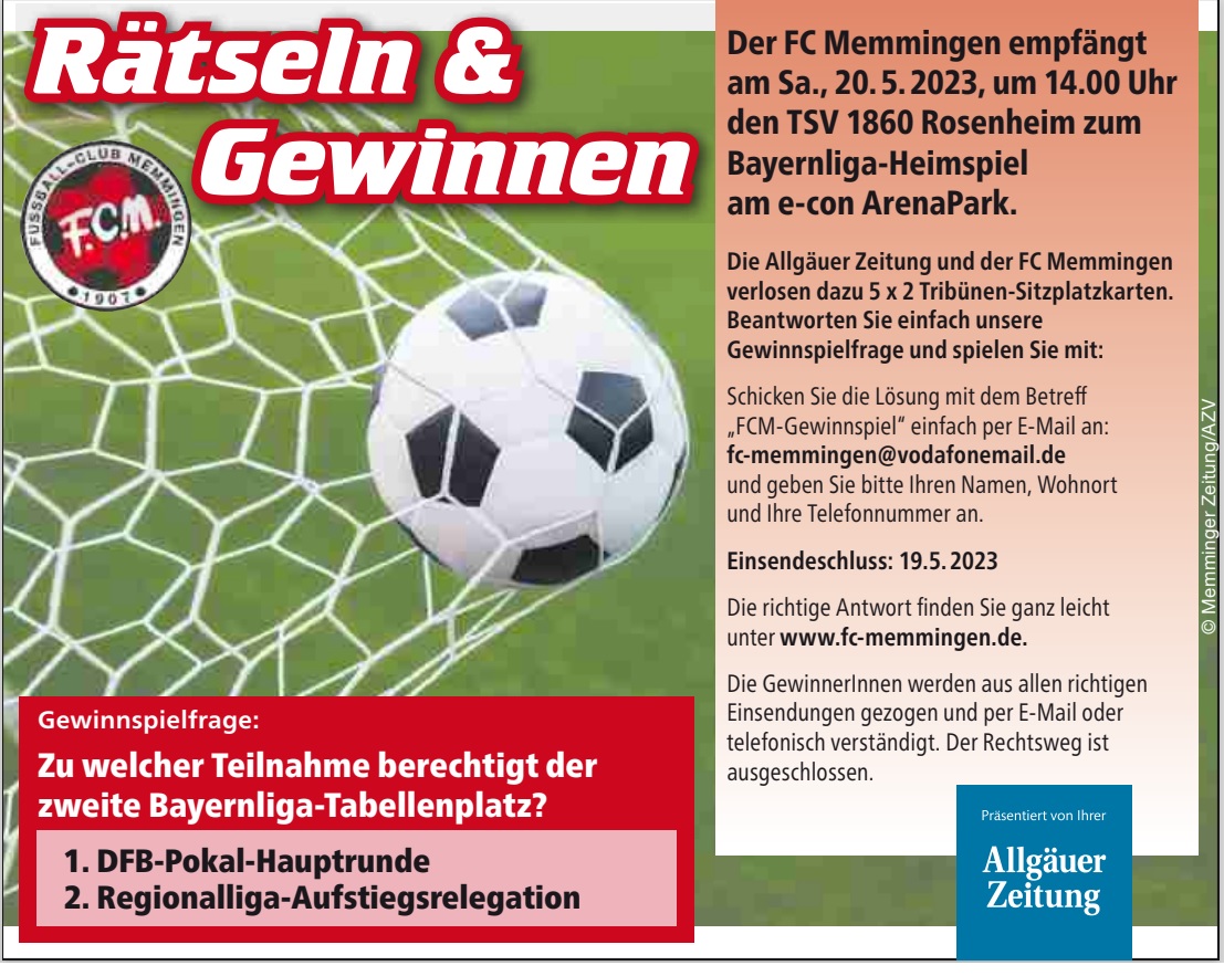 AZ Gewinnspiel Rosenheim