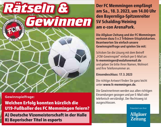 AZ Gewinnspiel Schalding