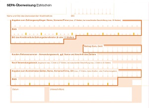 Ueberweisungstraeger 300