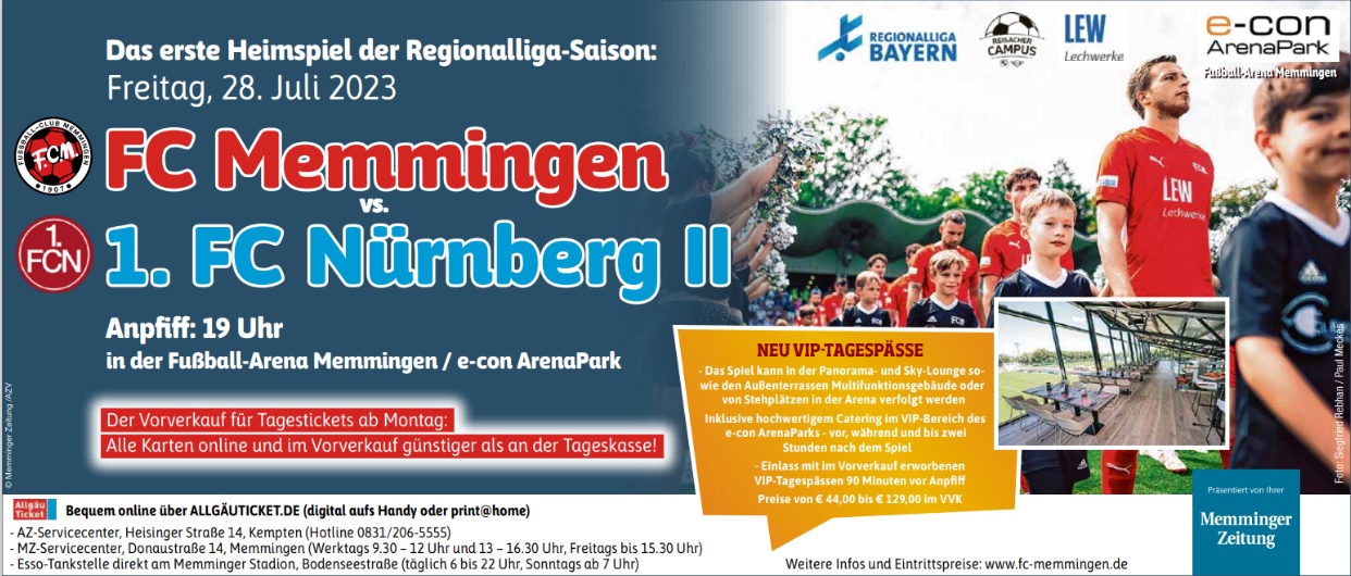 Anzeige FCM vs Nuernberg