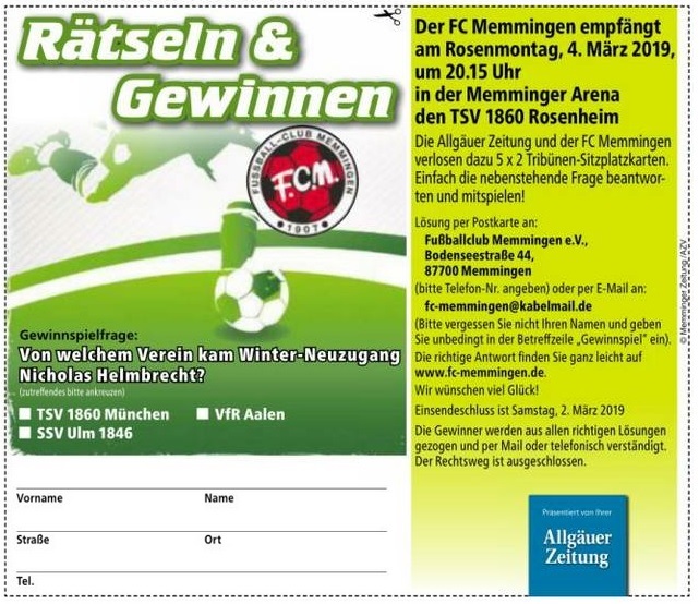AZ Gewinnspiel Rosenheim